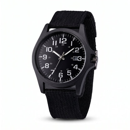 Montre digitale sport au design militaire avec bracelet en silicone et écran LCD rétroéclairé
