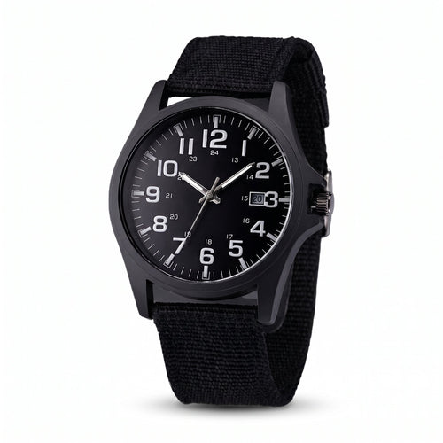Montre digitale sport au design militaire avec bracelet en silicone et écran LCD rétroéclairé
