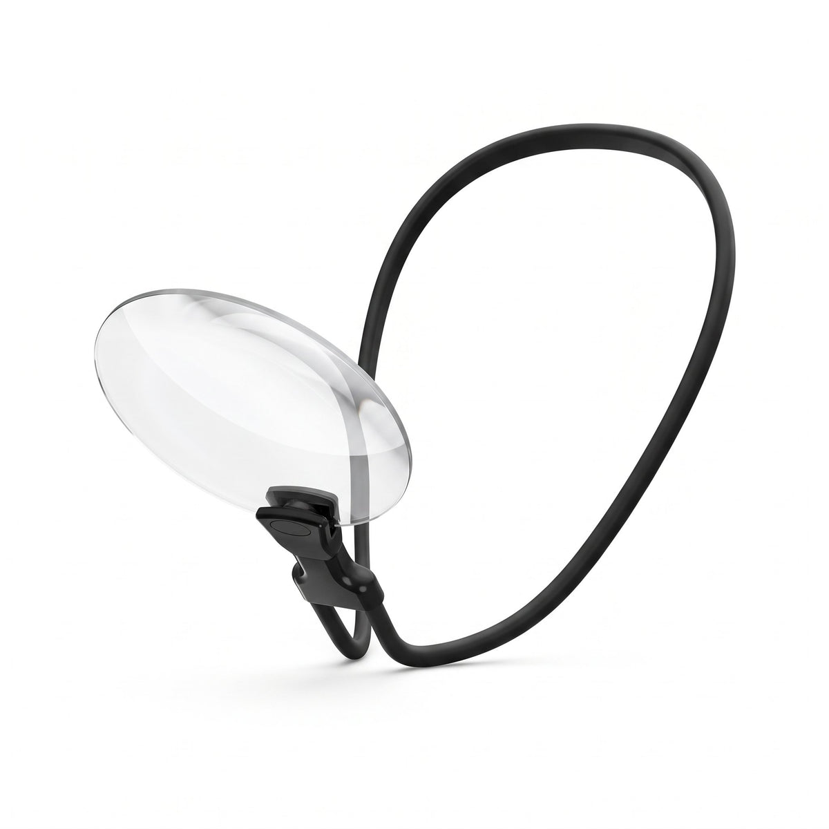 Loupe mains libres 5x avec col de cygne flexible recouvert de silicone et cordon de nuque