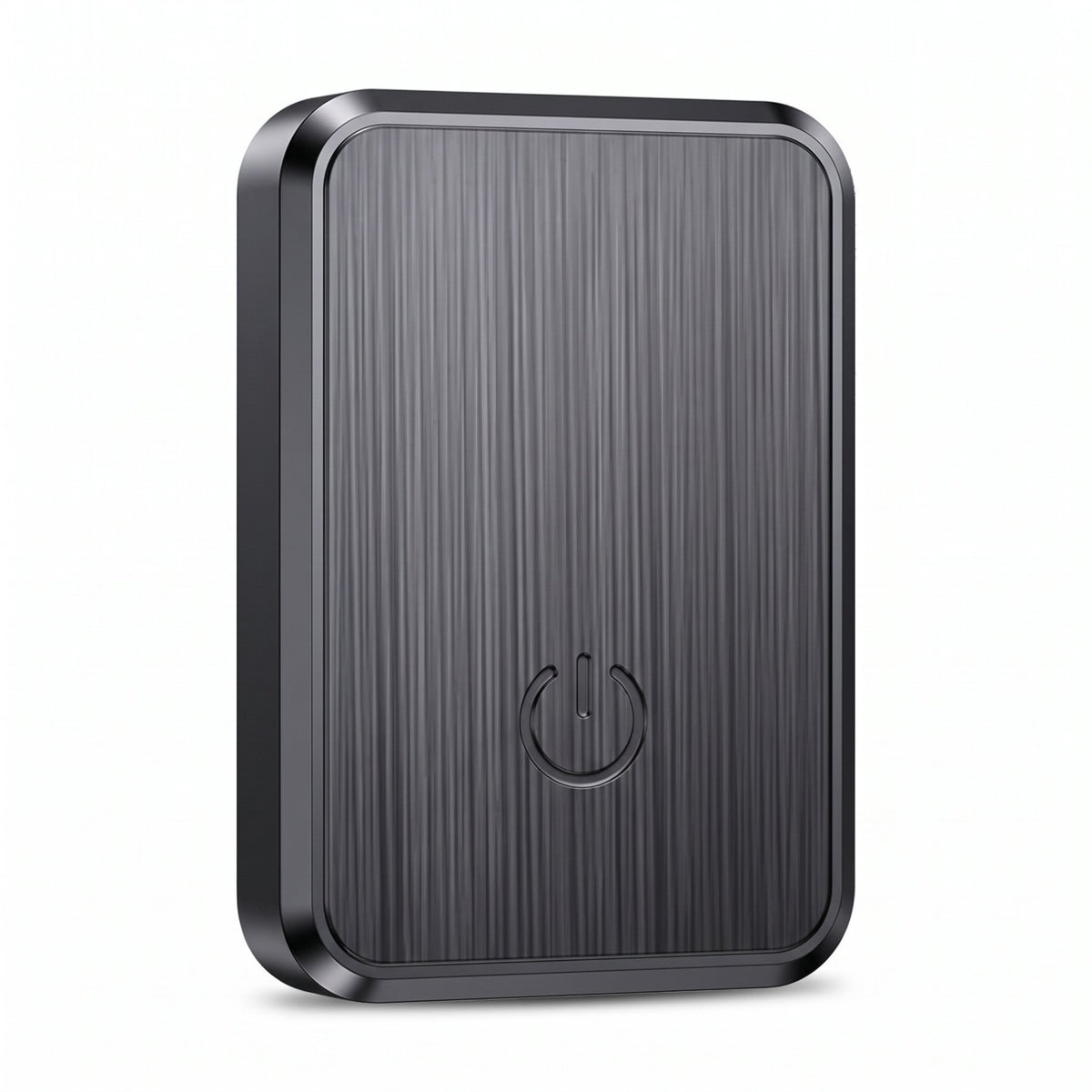 Mini traceur GPS noir pour enfant, de la taille d'une pièce, avec câble de charge