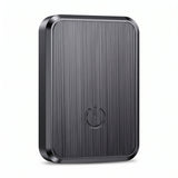 Mini traceur GPS noir pour enfant, de la taille d'une pièce, avec câble de charge