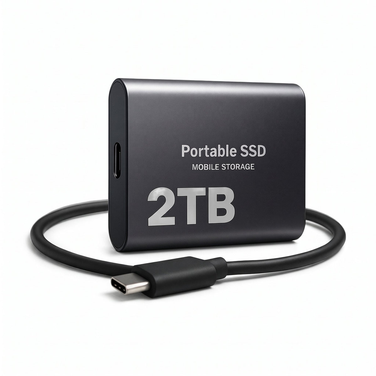 SSD externe 2 To ultracompact en boîtier aluminium, connexion USB