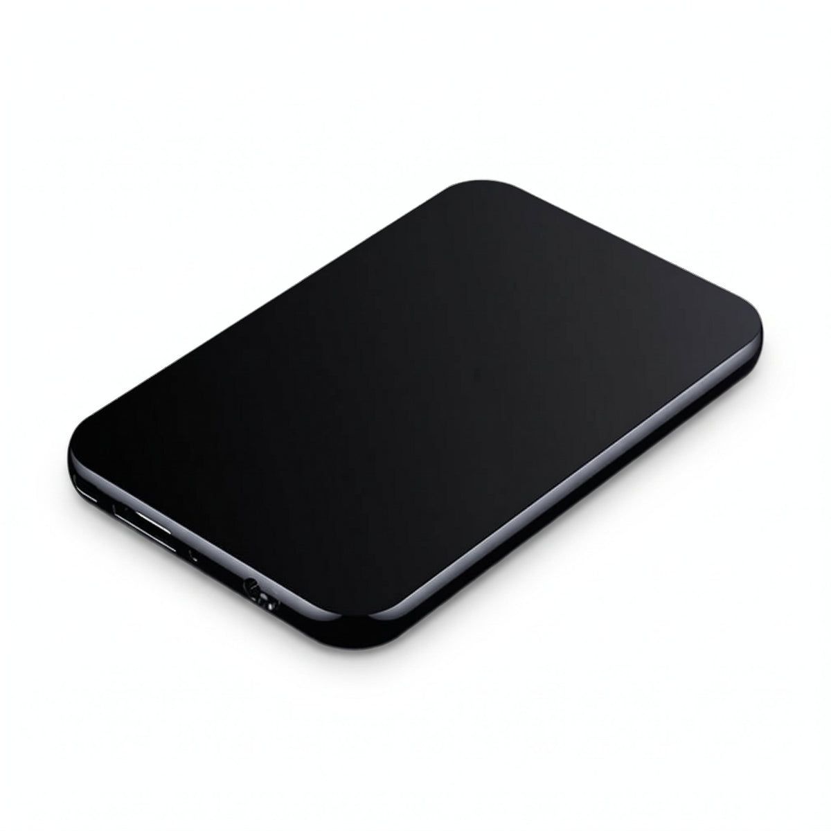 Mini enregistreur audio carré en aluminium, 40 × 40 mm, avec câble USB Type-C / Micro-USB
