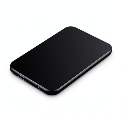 Mini enregistreur audio carré en aluminium, 40 × 40 mm, avec câble USB Type-C / Micro-USB