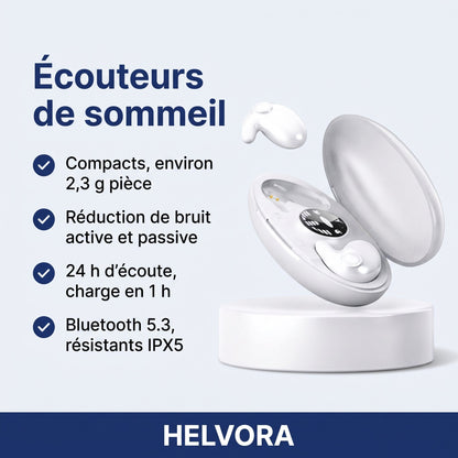 Écouteurs de sommeil Bluetooth sans fil intra-auriculaires, très compacts