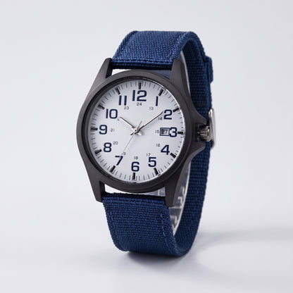 Montre digitale sport au design militaire avec bracelet en silicone et écran LCD rétroéclairé