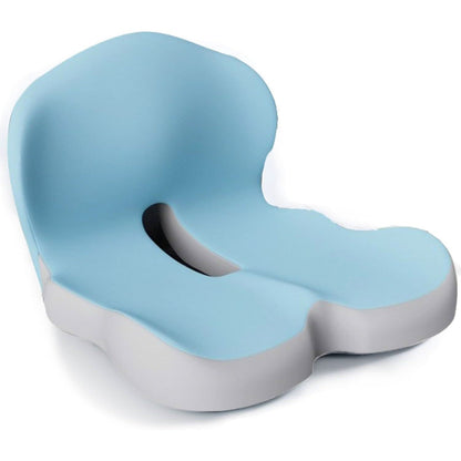 Coussin d'assise ergonomique en mousse à mémoire de forme posé sur une chaise