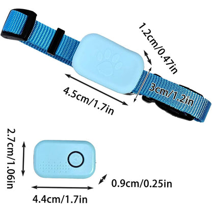 Traqueur GPS étanche pour animaux de compagnie, localisateur de chien et de chat, avec collier réglable, dispositif de suivi Anti-perte pour chiens, en temps réel pour iOS/Android
