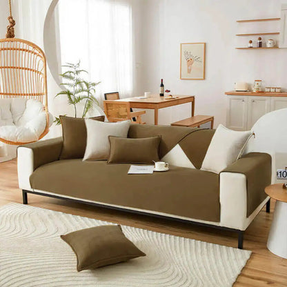 Housse de canapé imperméable toutes saisons, résistante aux taches et durable – Rétro
