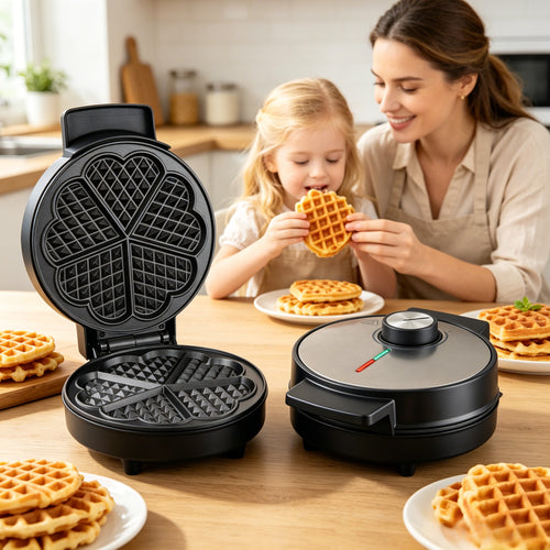 Machine à gaufres électrique antiadhésive, appareil de cuisine pour le petit-déjeuner des enfants, les desserts, usage domestique