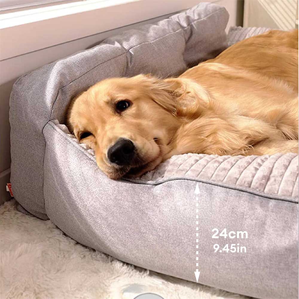 Lit-oreiller épais et lavable pour animaux convient pour toutes les saisons