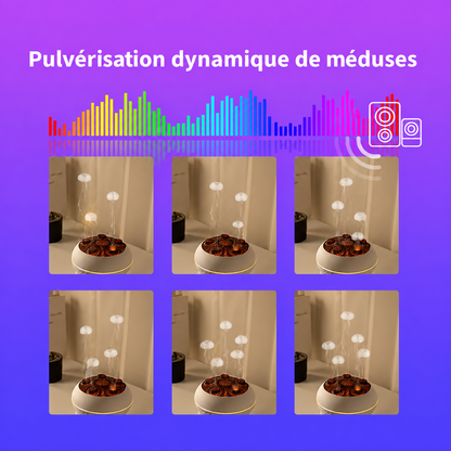 Humidificateur Méduse Helvora JellyMist – Effet Brume, 7 Couleurs & Télécommande