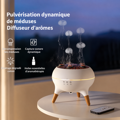Humidificateur Méduse Helvora JellyMist – Effet Brume, 7 Couleurs & Télécommande