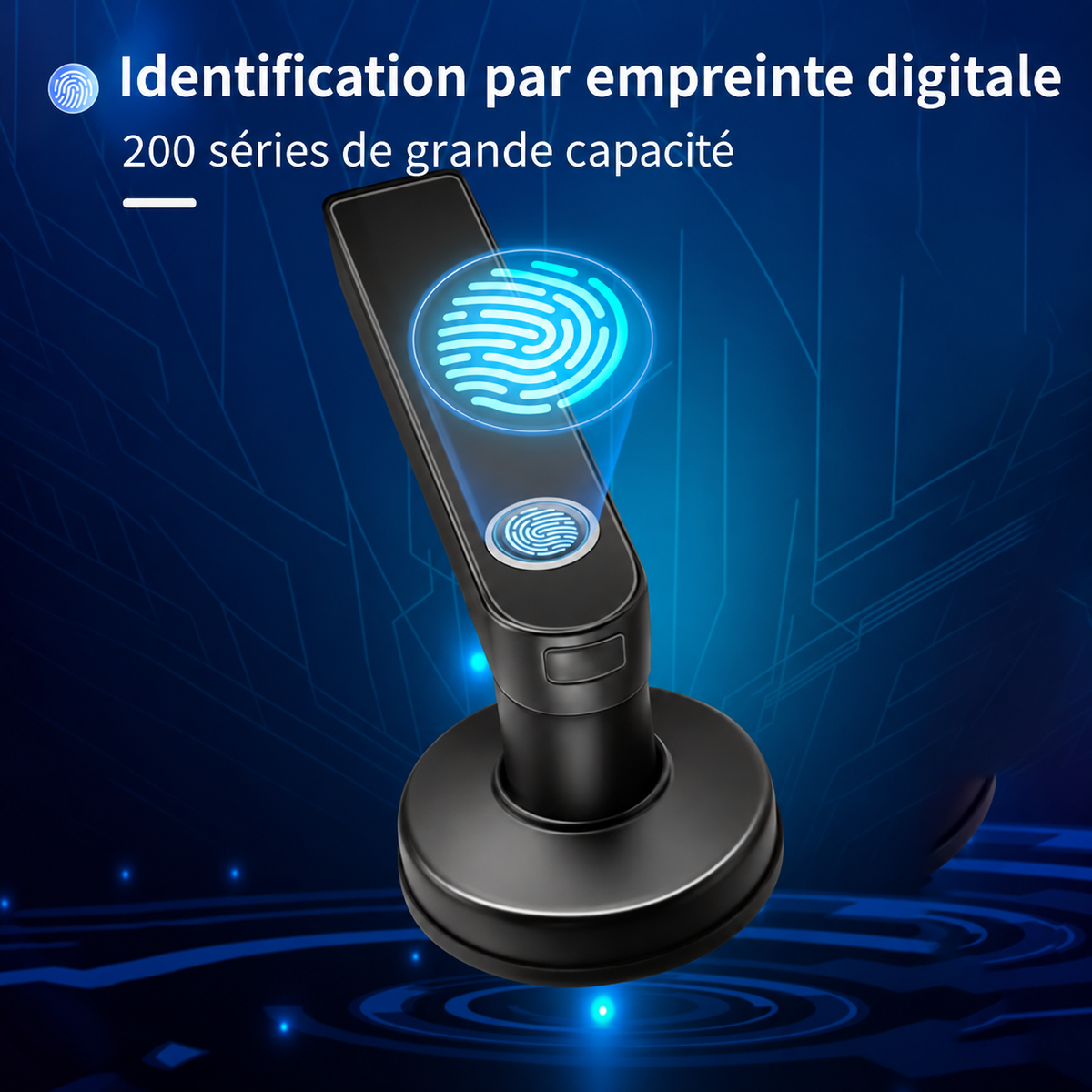 Serrure Connectée Helvora SecureLock M5 – Empreinte Digitale, Code & Application