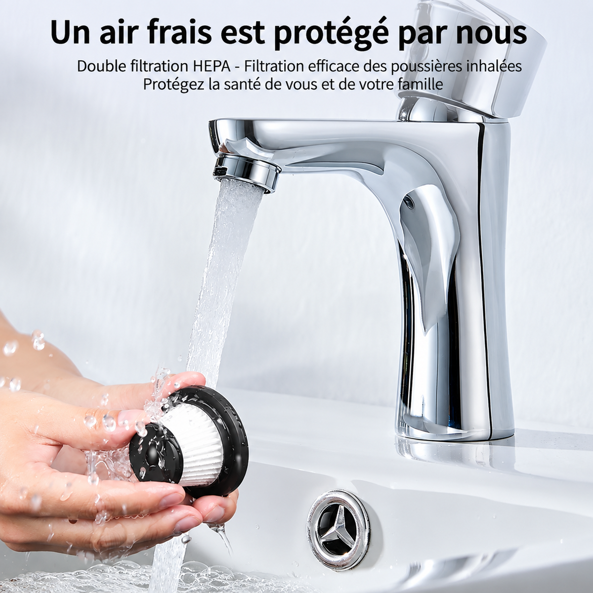 Aspirateur Voiture Sans Fil Helvora VacAir – 4-en-1 Aspiration & Soufflerie