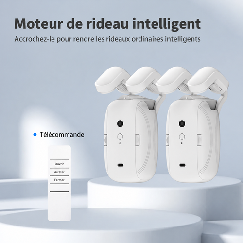 Ouvre-Rideau Intelligent Helvora CurtainGo – Robot Motorisé & Télécommande