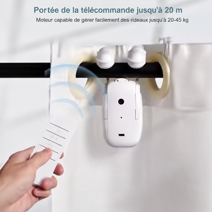 Ouvre-Rideau Intelligent Helvora CurtainGo – Robot Motorisé & Télécommande