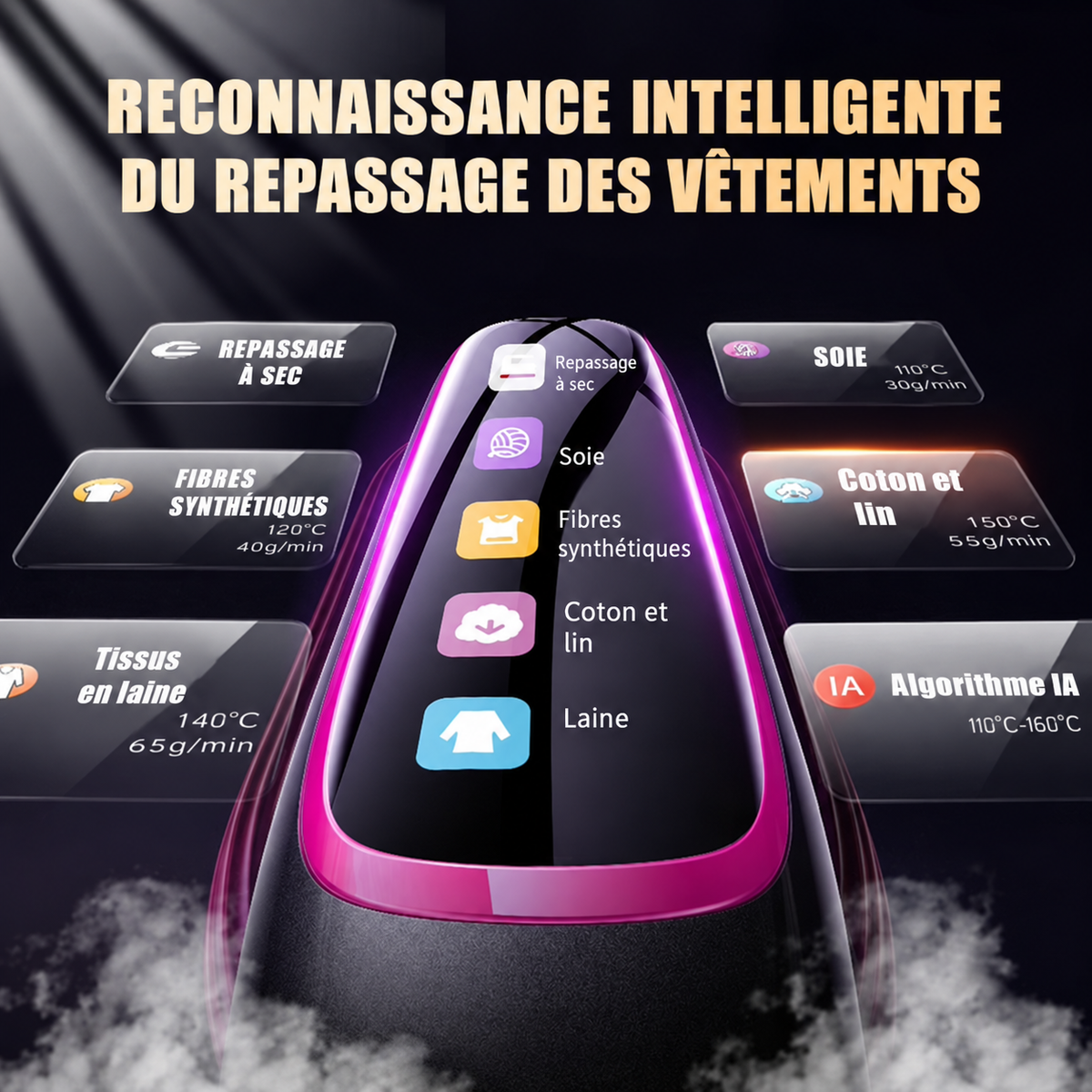 Défroisseur Vapeur Portable Helvora SteamGo – Mini Format & Chauffage Rapide