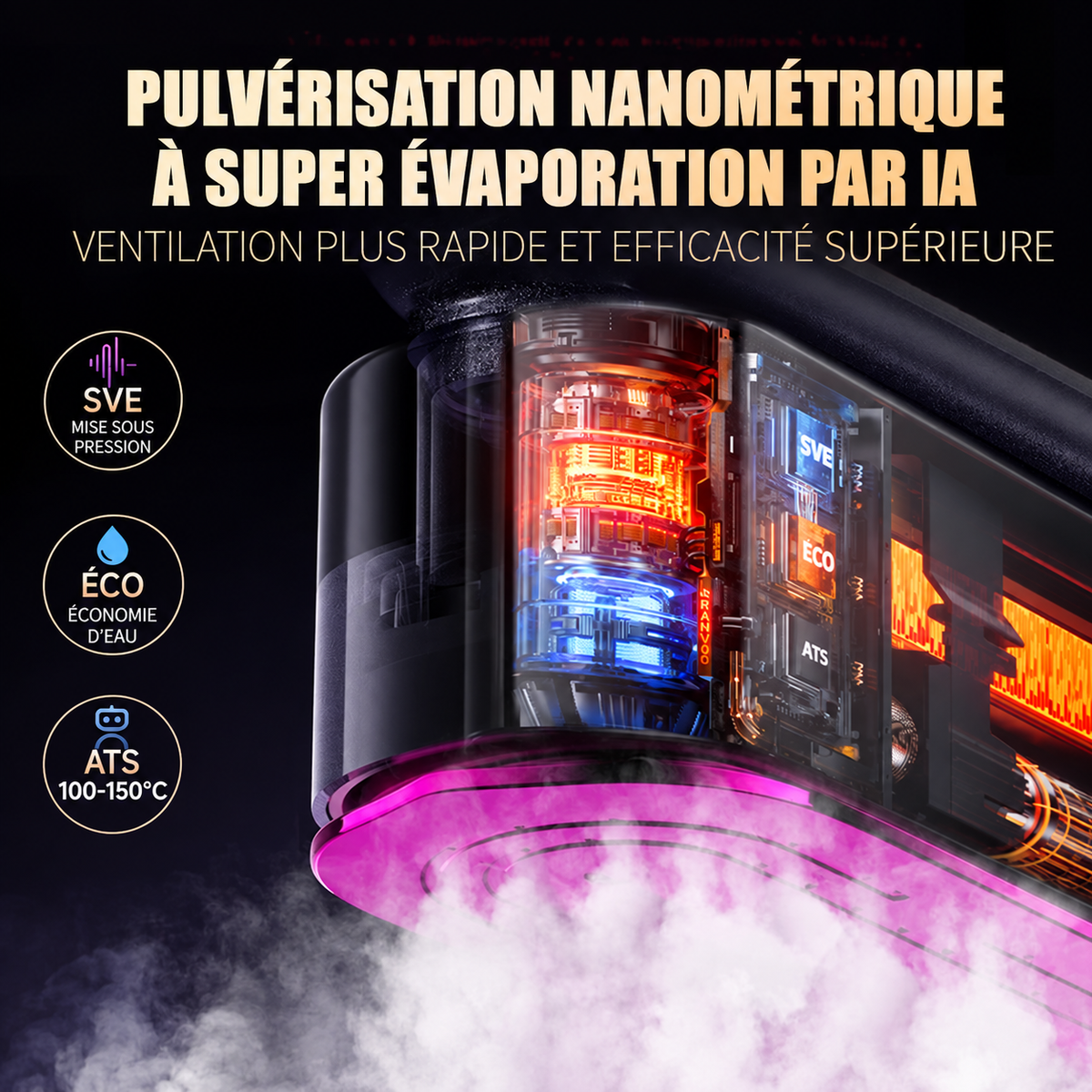 Défroisseur Vapeur Portable Helvora SteamGo – Mini Format & Chauffage Rapide