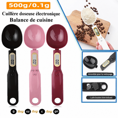 Cuillère Balance Numérique Helvora SpoonScale – Précision 0,1 g & Écran LCD