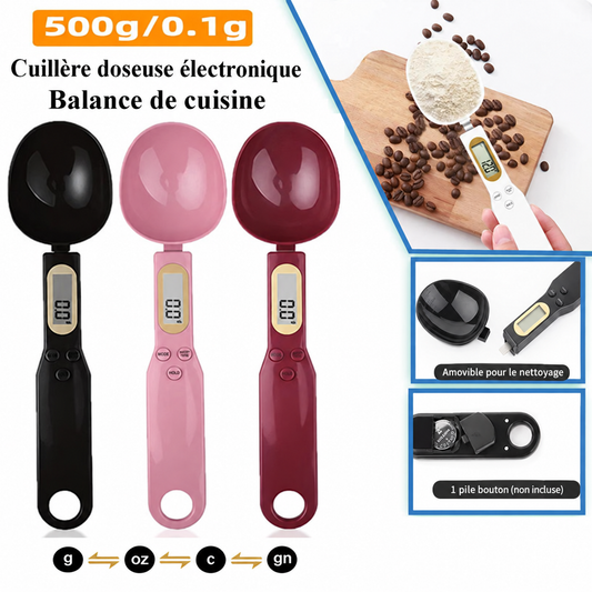 Cuillère Balance Numérique Helvora SpoonScale – Précision 0,1 g & Écran LCD