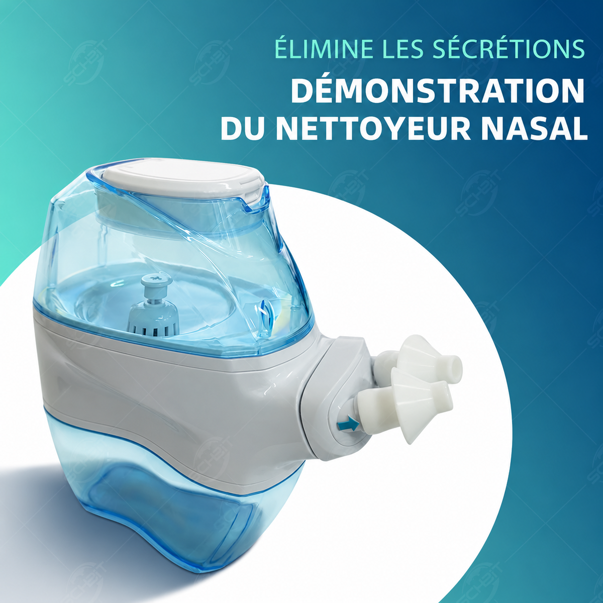 Irrigateur Nasal Électrique Helvora NasoFlow 360 – Rinçage Nasal & Diffusion 360°