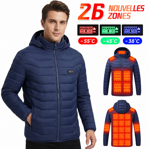 Veste Chauffante Helvora HeatJacket 26 – 26 Zones & 3 Niveaux de Chaleur