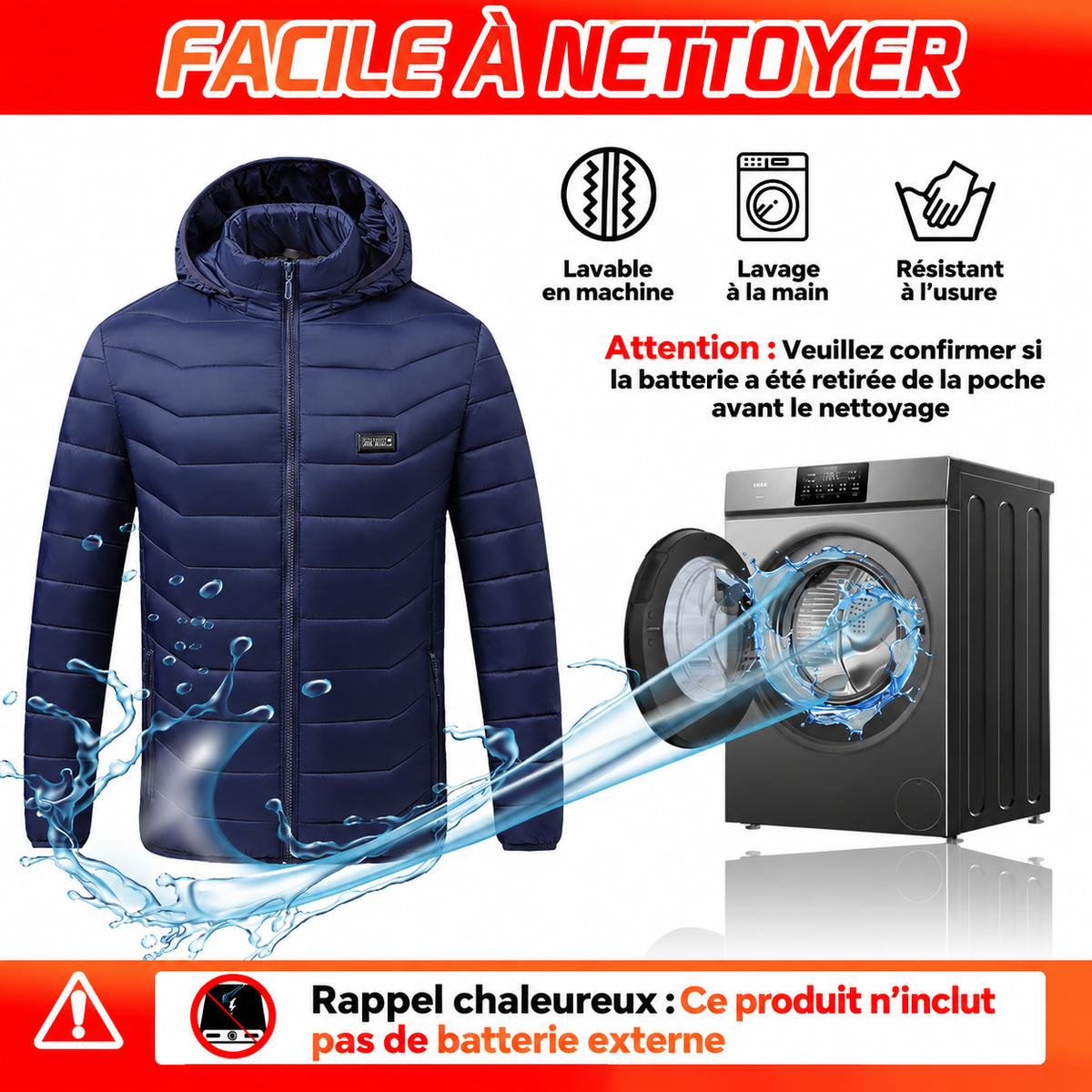 Veste Chauffante Helvora HeatJacket 26 – 26 Zones & 3 Niveaux de Chaleur