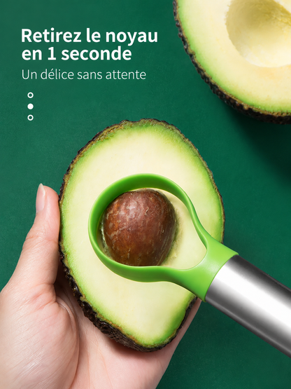 Coupe-Fruits Helvora AvoSlice – Acier Inoxydable & Découpe Pratique