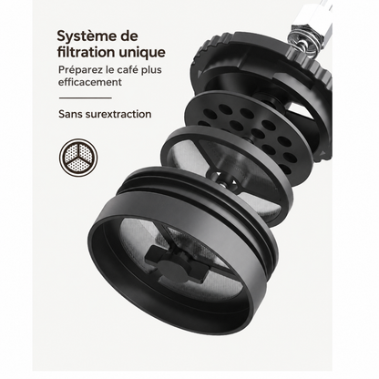 Cafetière à Piston Nomade Helvora PressGo – Isotherme en Acier Inoxydable