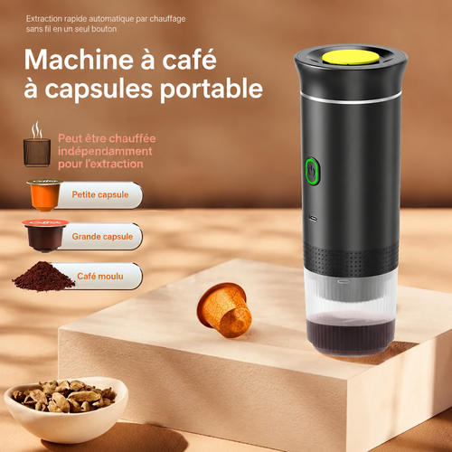 Machine à Expresso Portable Helvora CoffeeGo – Électrique & 3-en-1