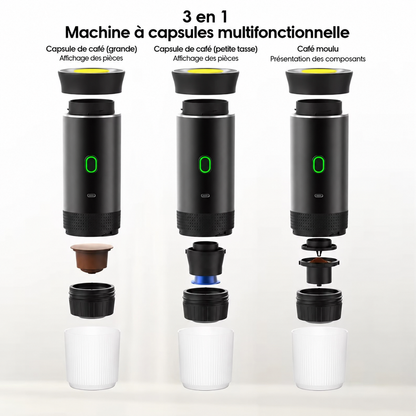 Machine à Expresso Portable Helvora CoffeeGo – Électrique & 3-en-1