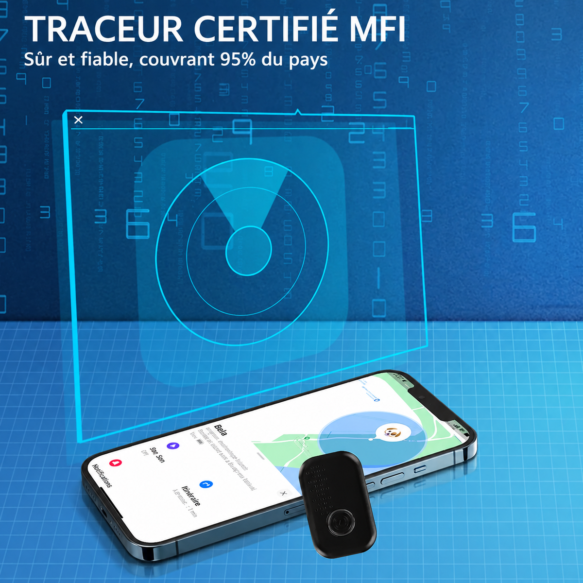 Collier GPS pour Chien & Chat Helvora PetTrack – Localisation en Temps Réel