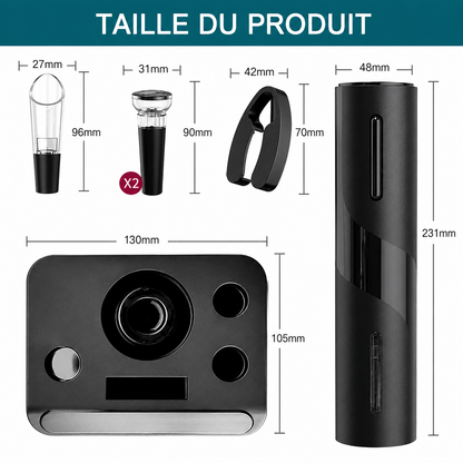 Tire-Bouchon Électrique Helvora™ WineEase – Ouvre-Bouteille Automatique