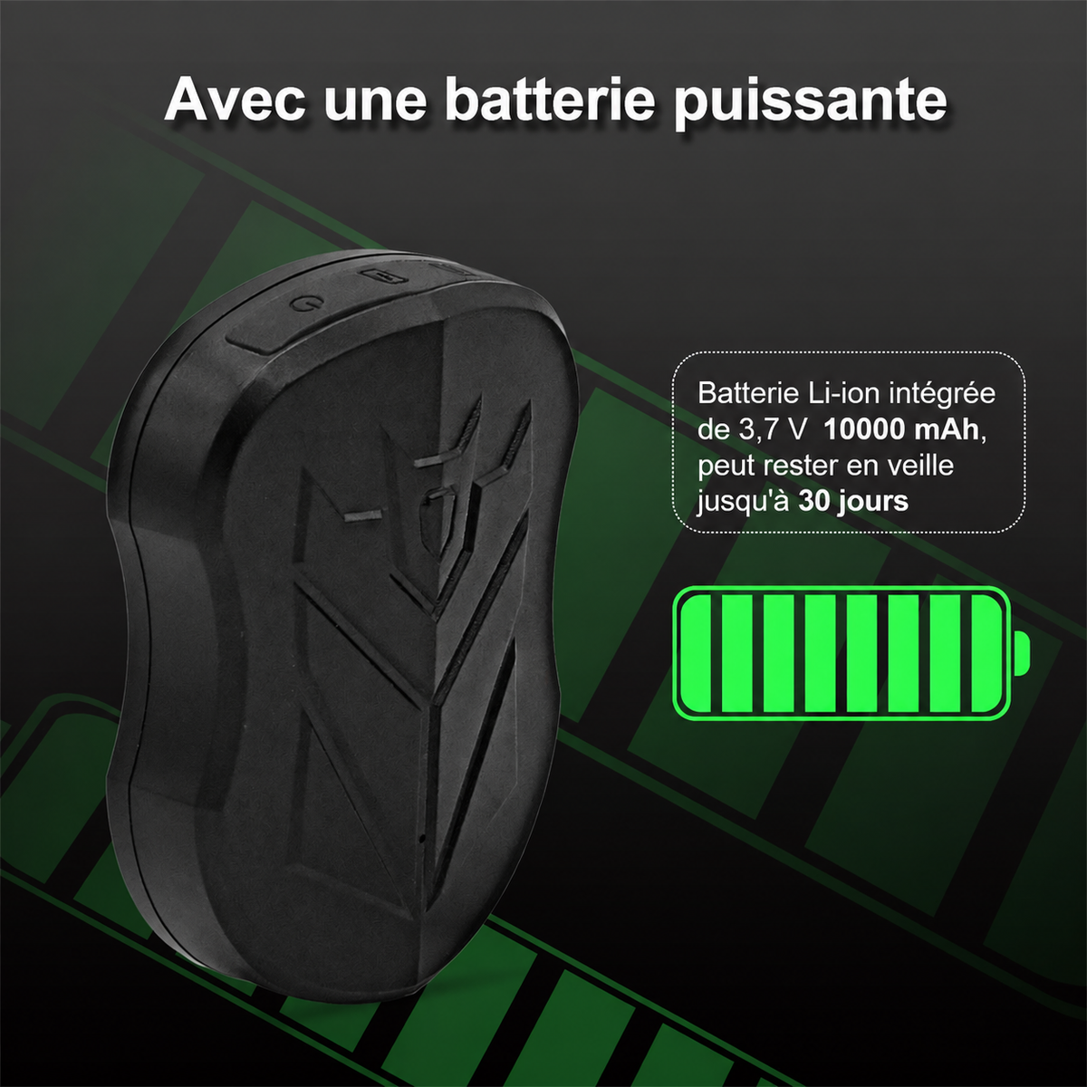 Traceur GPS Voiture Helvora AutoTrack 4G – Batterie 10 000 mAh & IP65