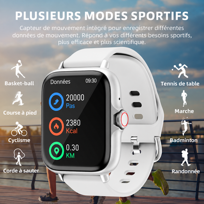 Montre Connectée Helvora ActiveWatch – Appels Bluetooth & Suivi d'Activité