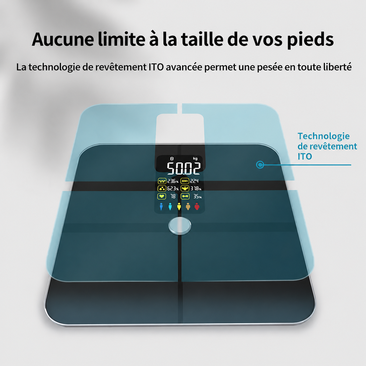 Balance Connectée Helvora SmartBody – Analyse Corporelle & Suivi Fitness