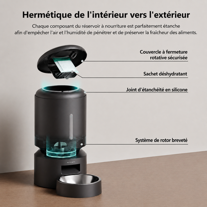 Helvora™ Automatischer Futterspender SmartFeed – Wi-Fi 5 L für Hunde & Katzen