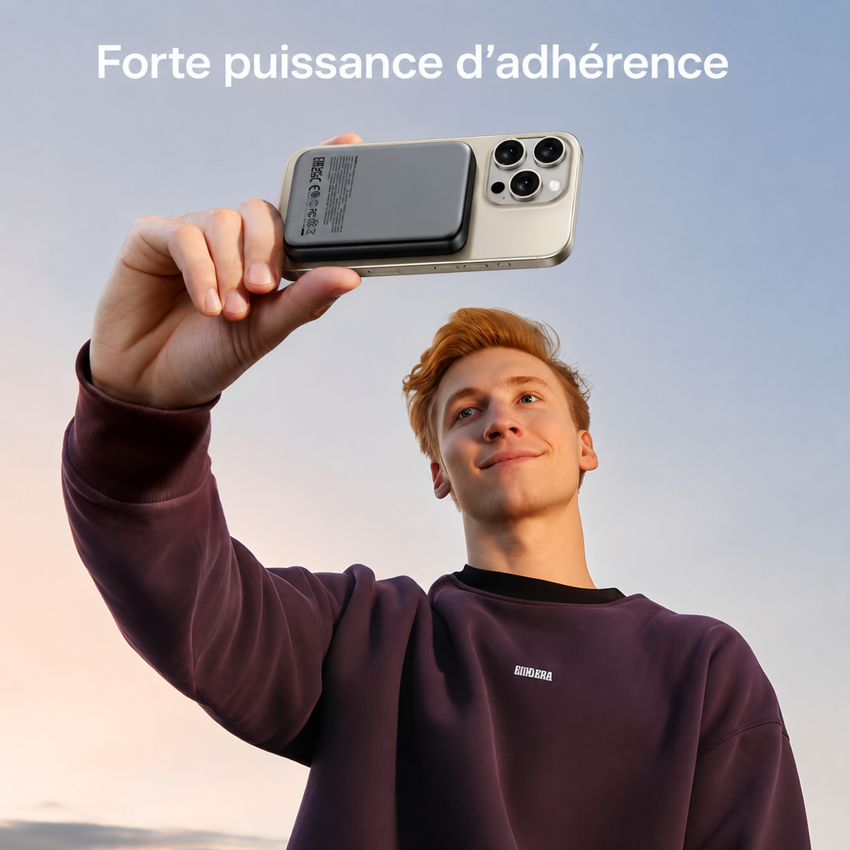 Batterie Externe Magnétique Helvora 10000 mAh – Charge Rapide 20W
