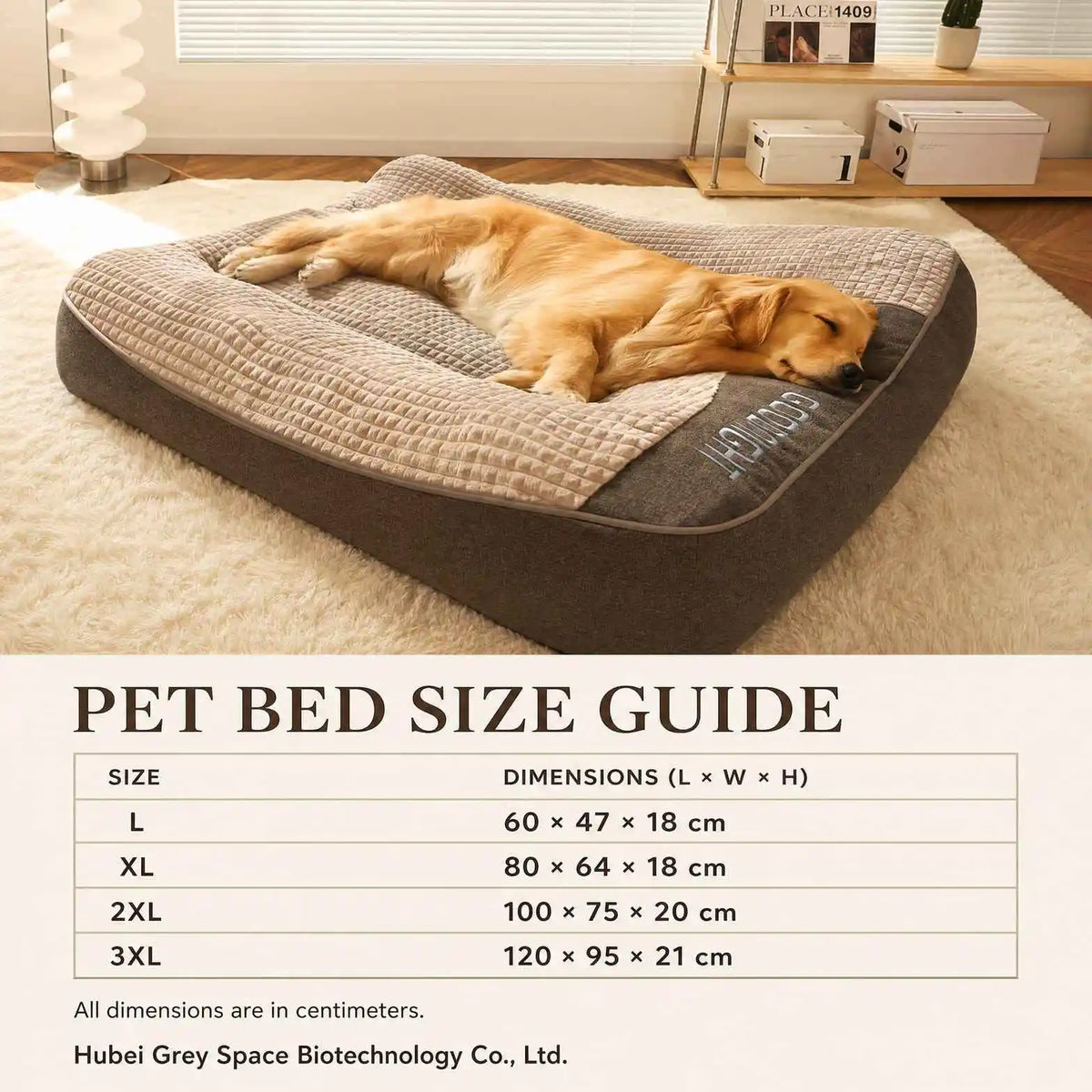 Manufacturer Wholesale Ultra-soft Breathable Faux Fur XXL Luxury Orthopedic Dog Bed for Dogs Cats Removable Washable Cover All
