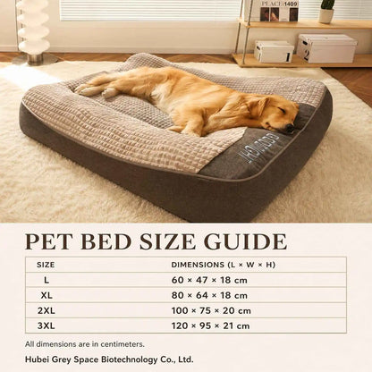 Manufacturer Wholesale Ultra-soft Breathable Faux Fur XXL Luxury Orthopedic Dog Bed for Dogs Cats Removable Washable Cover All