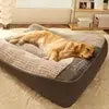 Manufacturer Wholesale Ultra-soft Breathable Faux Fur XXL Luxury Orthopedic Dog Bed for Dogs Cats Removable Washable Cover All