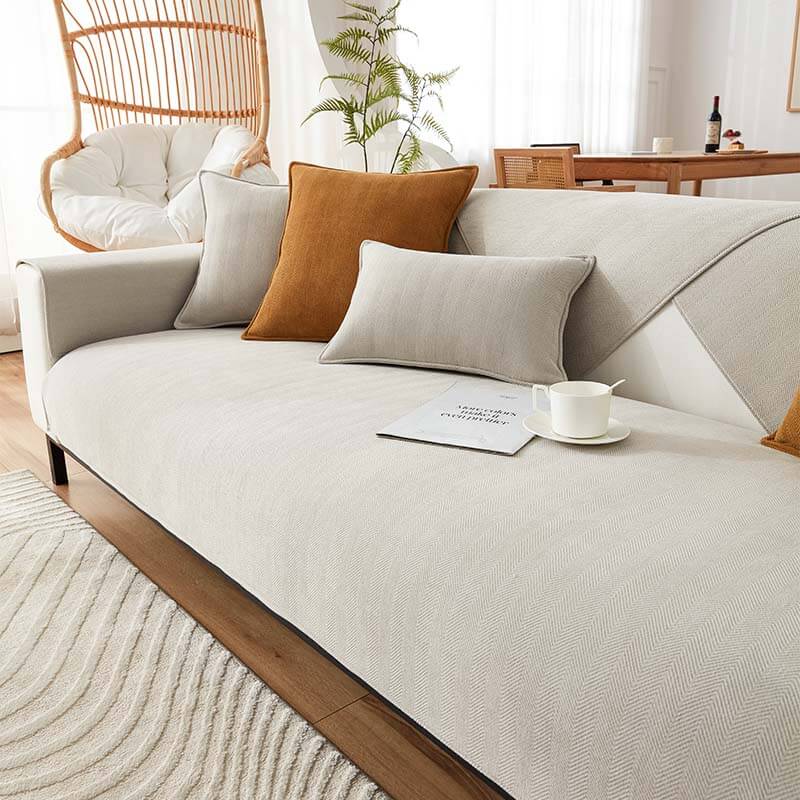 Housse de canapé imperméable toutes saisons, résistante aux taches et durable – Rétro