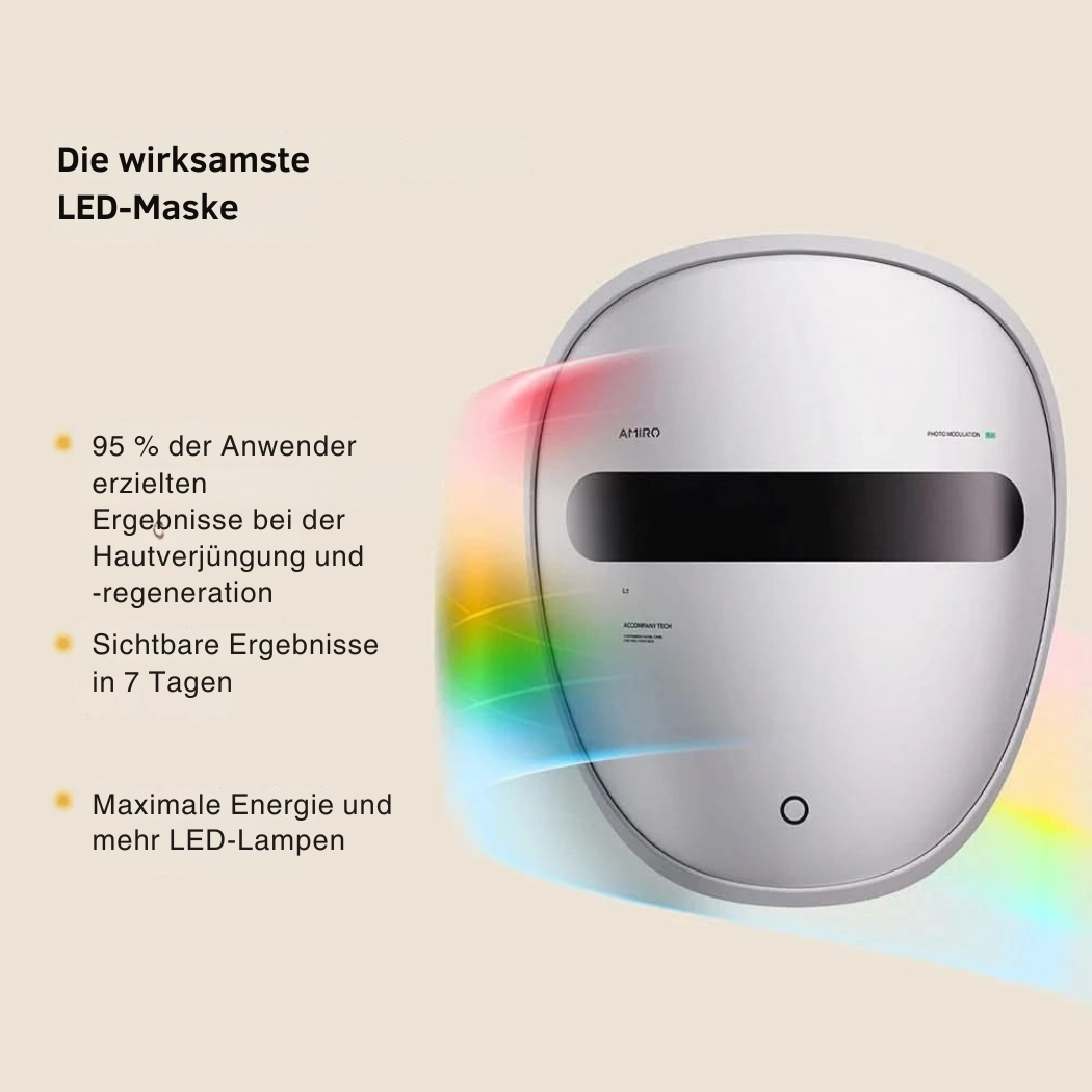 Masque LED Helvora™ Spectra – Soin Lumineux du Visage