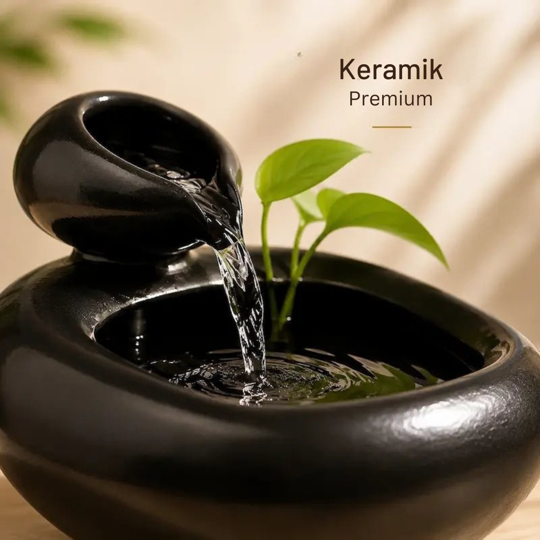 Helvora™ Keramik-Wasserbrunnen für Katzen – ohne Filter