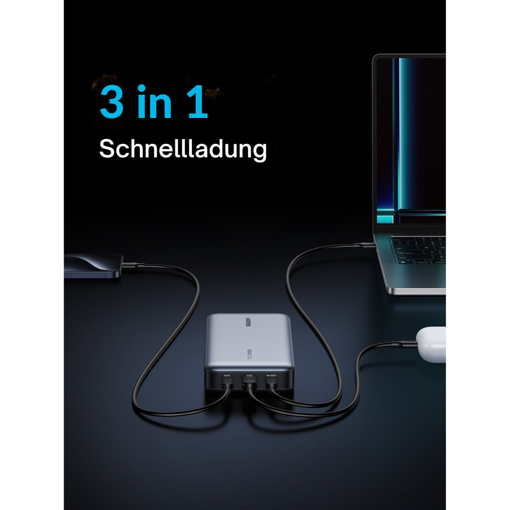 Batterie Externe Helvora™ 25 000 mAh – Charge Rapide 140W