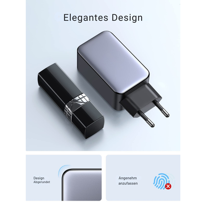 Chargeur USB-C Helvora™ 65W – Triple Port Charge Rapide