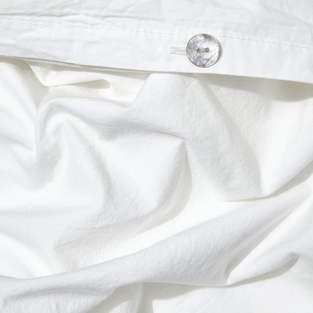 Housse de couette en percale de coton - Blanc Craie