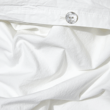 Housse de couette en percale de coton - Blanc Craie