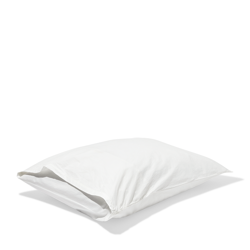 Taie d'oreiller en percale de coton - Blanc Craie
